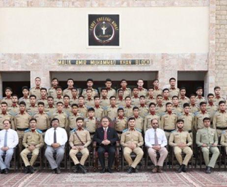 Group Photo of Iqbal house cadets - academic block