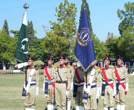 Flag raising ceremony